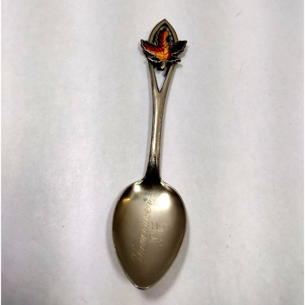 Vancouver B.C.  Souvenir spoons mini British Columbia Maple Leaf